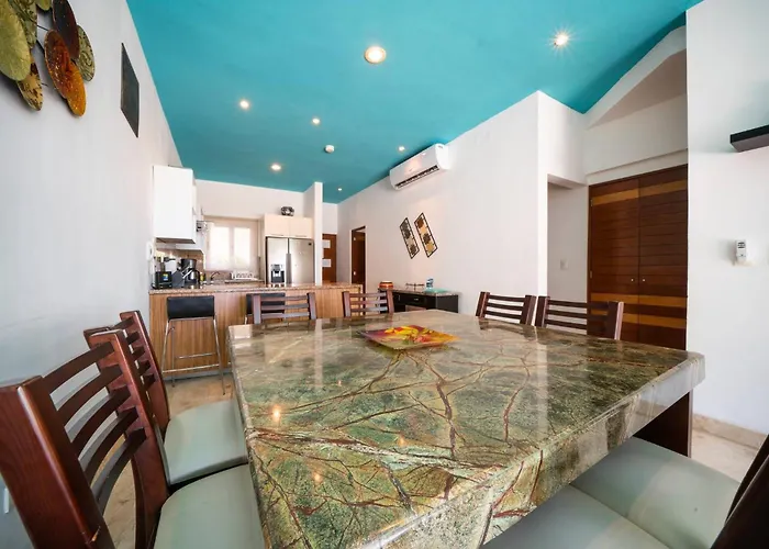Beachfront Penthouse With 3 Bedrooms & Ocean View - Nubes Playa del Carmen